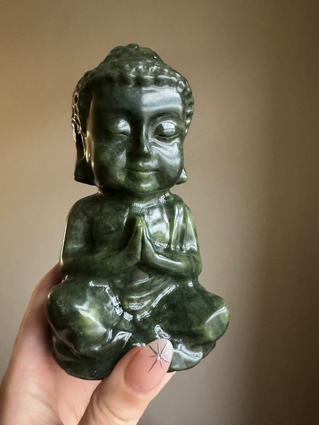 Large Green Jade Buddha